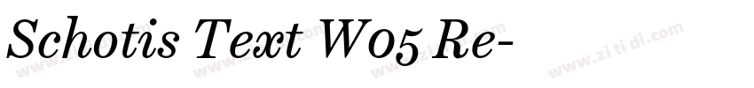 Schotis Text W05 Re字体转换